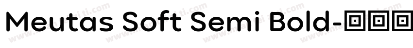 Meutas Soft Semi Bold字体转换